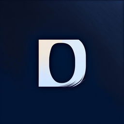 Using seed 50, generate a minimalist, simple logo with the letters 'GD' in blue and white specifically designed for a YouTube channel.