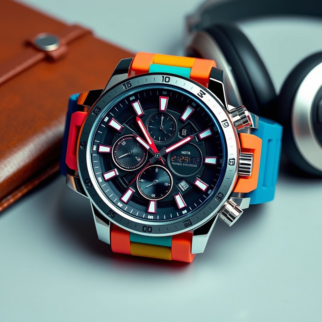 An ultra innovative watch design that seamlessly blends sporty aesthetics with a classy appeal
