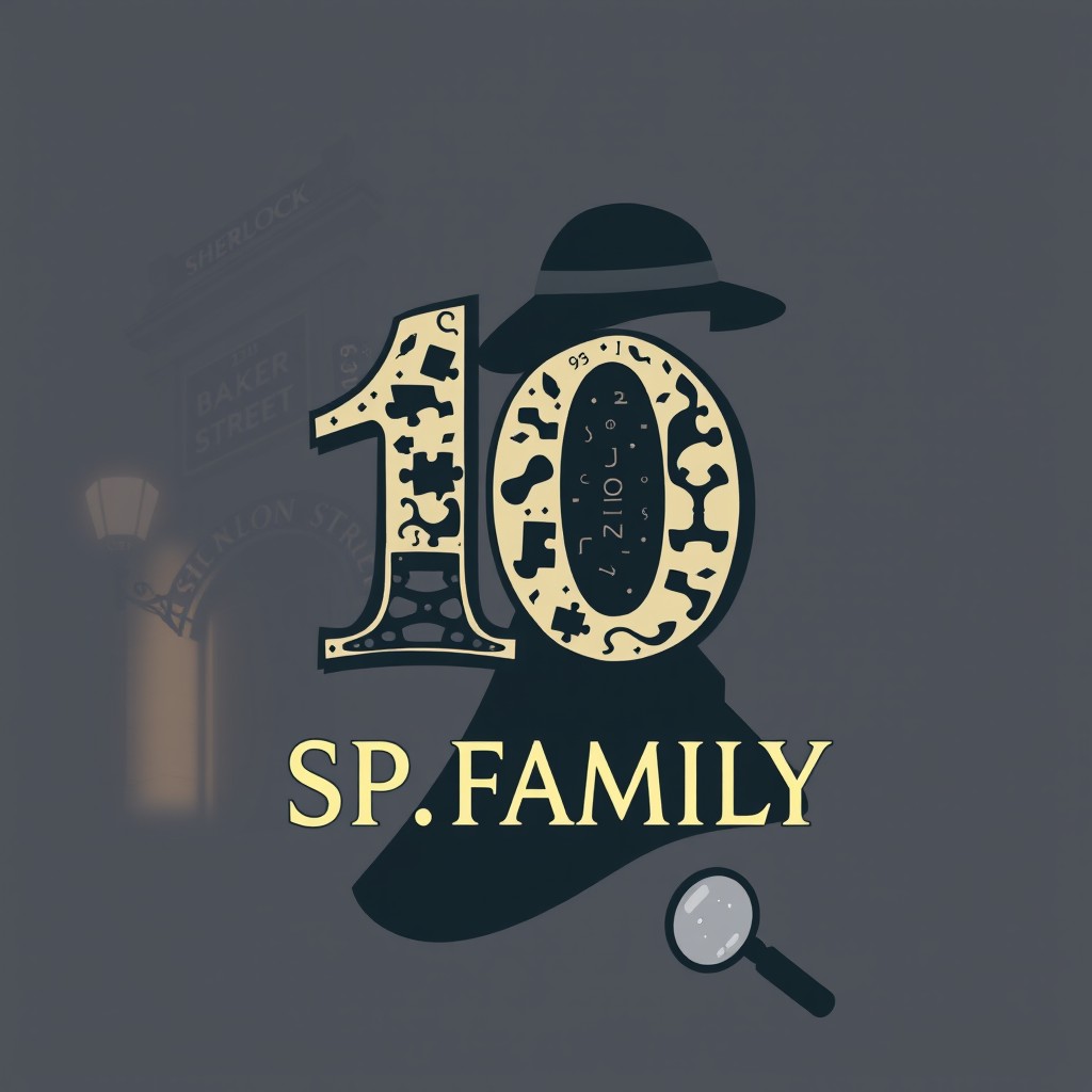 A Sherlock Holmes themed illustration inspired by the iconic Sherlock series