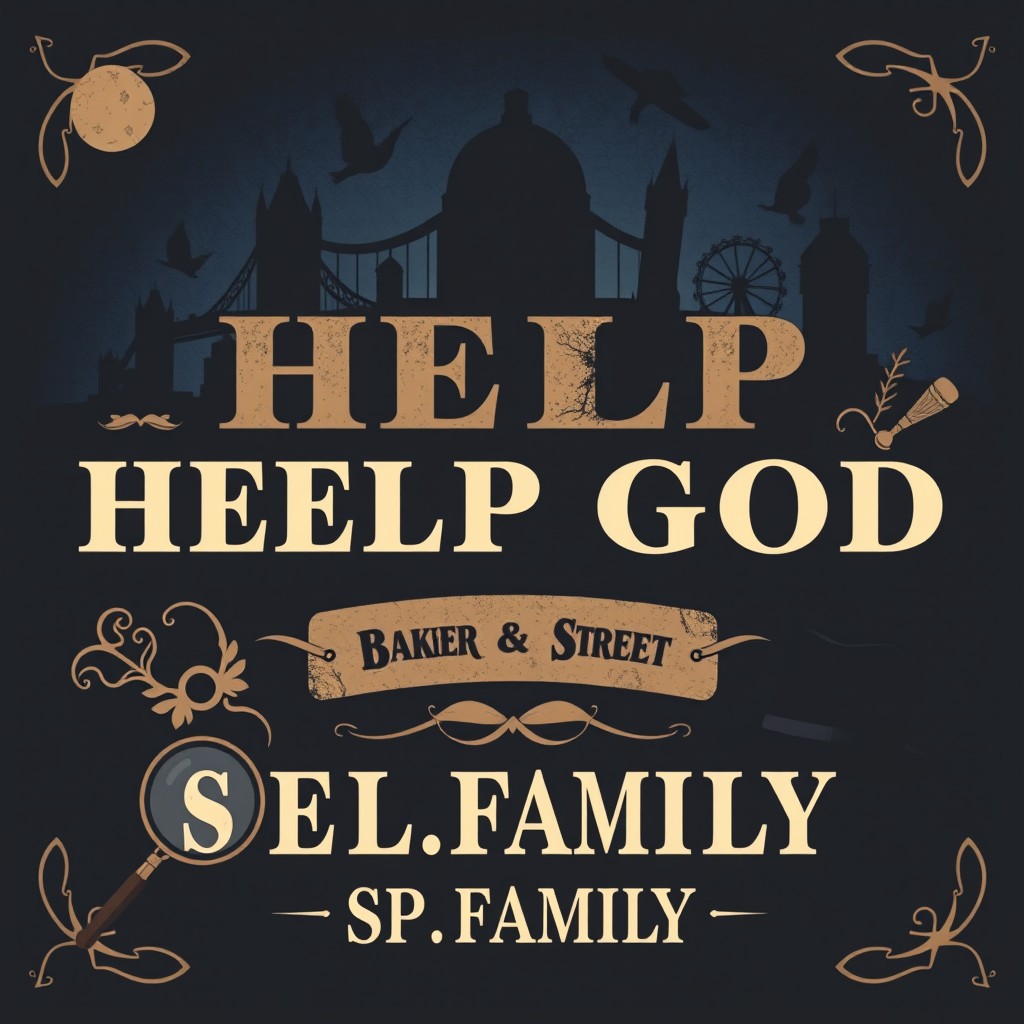 An engaging Sherlock Holmes themed design inspired by the iconic Sherlock series