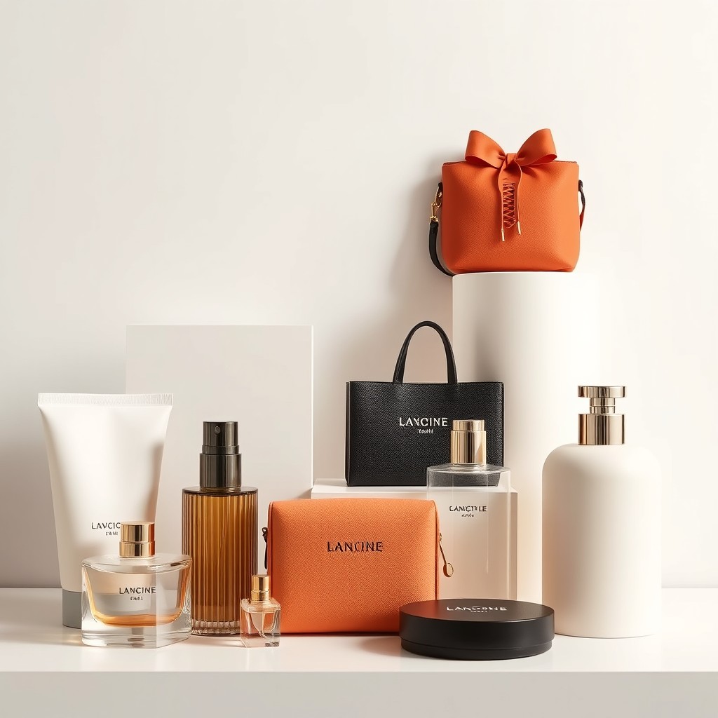 An image of a clean, minimalist product display featuring various stylish and elegant items with all textual elements removed, showcasing the pure design and colors of the products