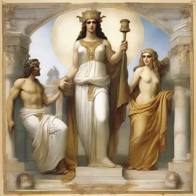 In Greek mythology, the gods and goddesses were often depicted wearing elaborate apparel.