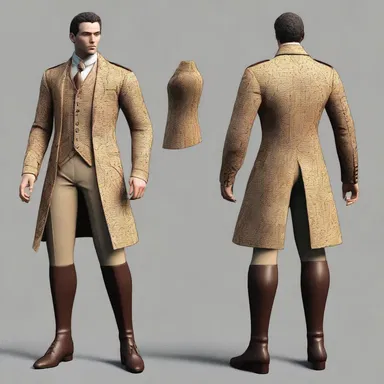 The author carefully described the intricate details of the protagonist's apparel, reflecting their personality and status.