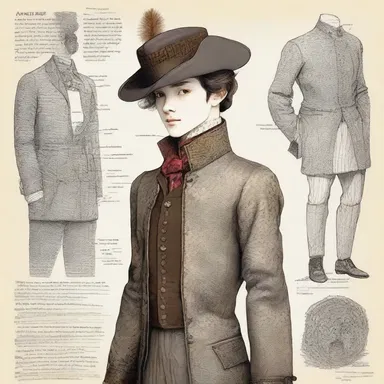 The author carefully described the intricate details of the protagonist's apparel, reflecting their personality and status.