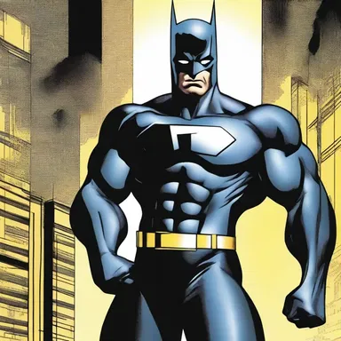 In the comics, the superhero character was always appareled in a sleek, black costume.
