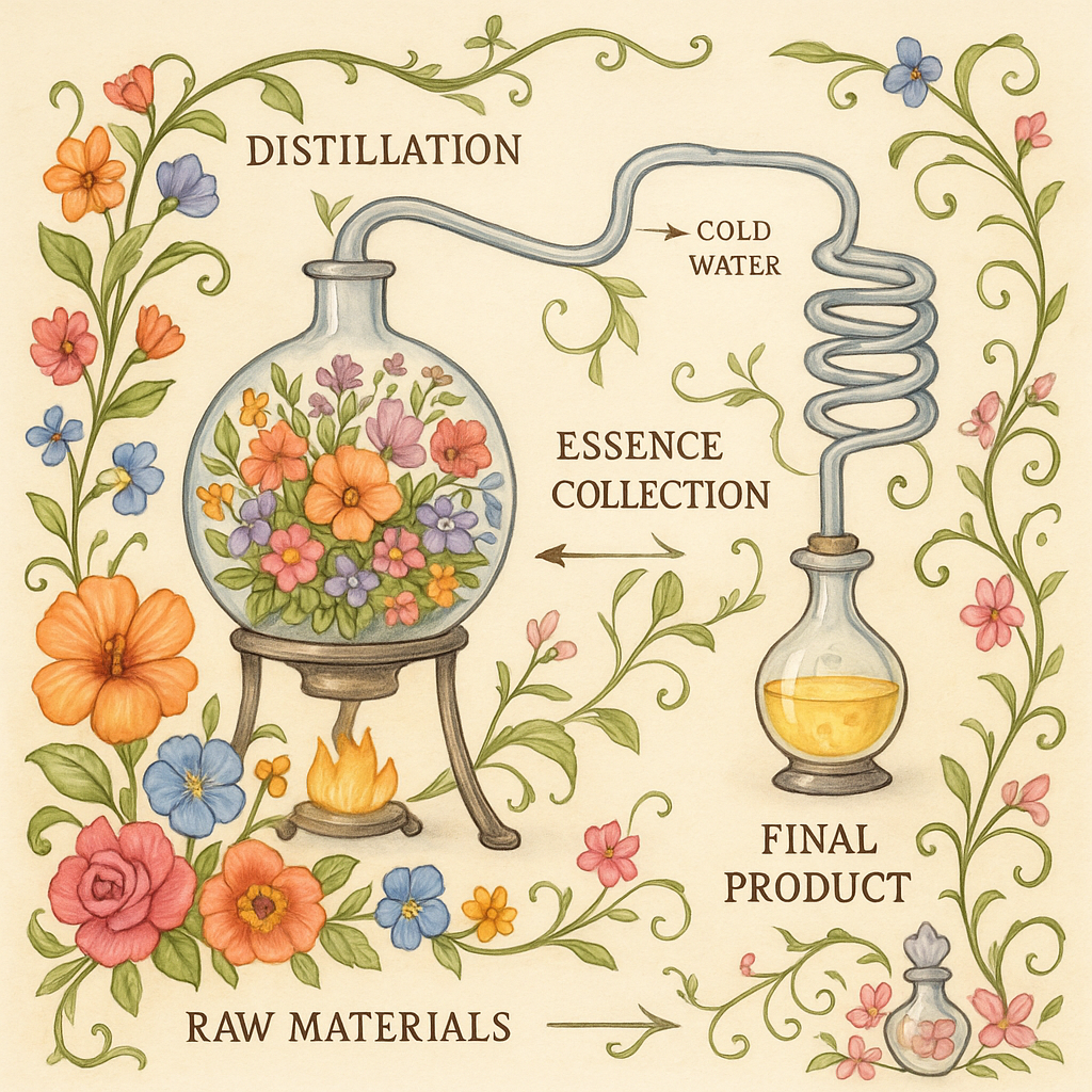 The Art of Perfume Making: A Step-by-Step Illustrated Journey