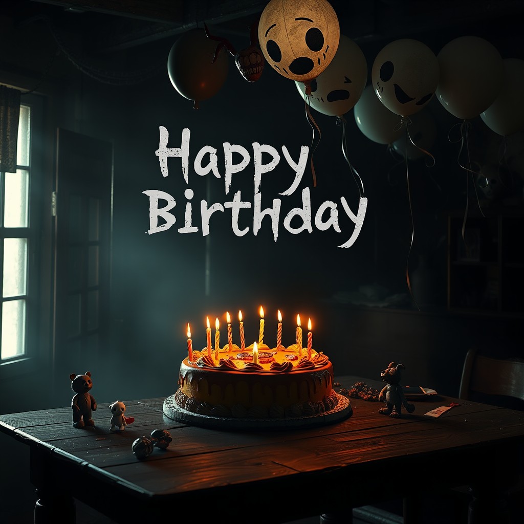 A birthday greeting set in the atmosphere of the game Pacify, specifically inspired by the Headquarters mission