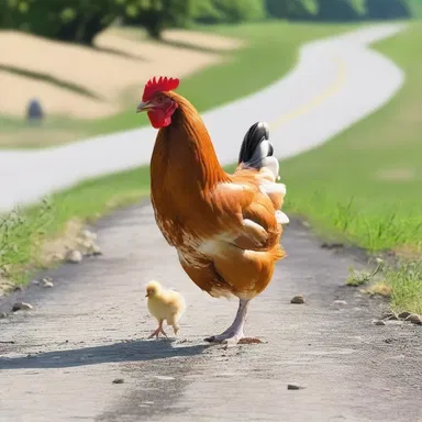 Apparently, the chicken crossed the road to get to the other side. (joke)