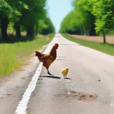 Apparently, the chicken crossed the road to get to the other side. (joke)