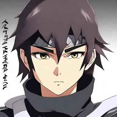 Apparently, the protagonist in the anime series is a young ninja. (anime)