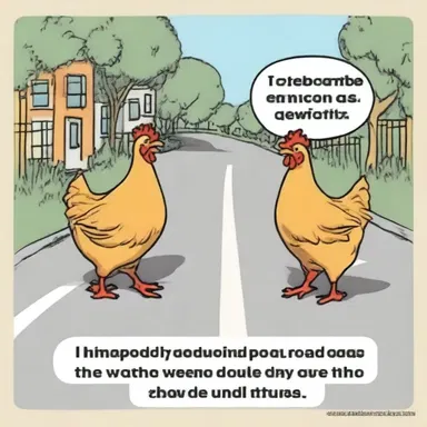 joke": "I heard a funny joke today. Apparently, chickens cross the road because they want to show their sense of humor.
