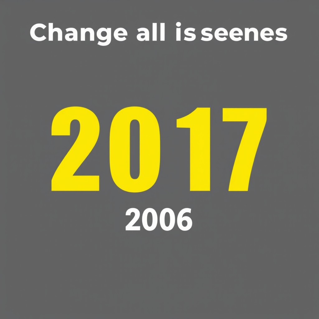 Change all instances of the number 2007 to 2006 without it being noticeable.