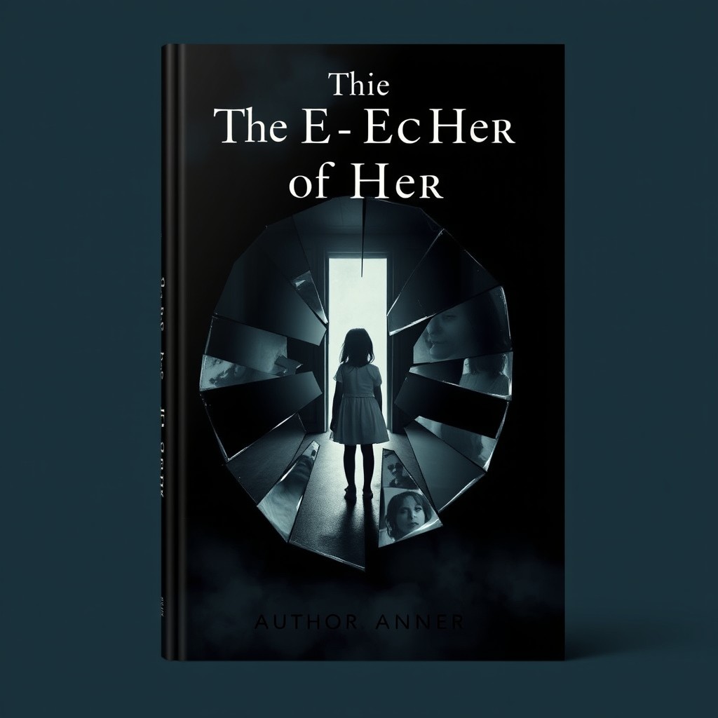A realistic book cover design for the title “The Echo of Her