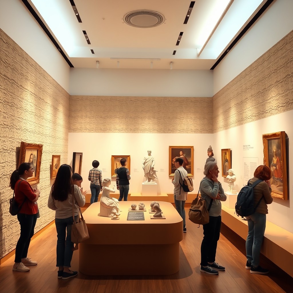 A 3D photo of an innovative tactile museum designed for the blind