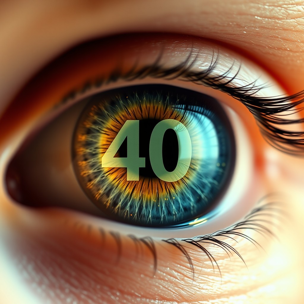 A close-up of a human eye with a stunning, vivid color