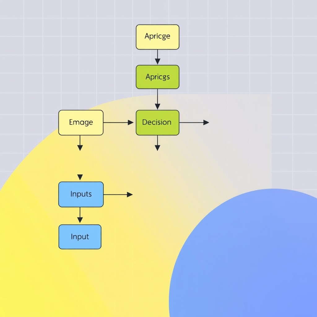 An illustration clearly depicting the structure of an algorithm