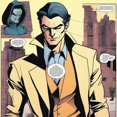 The protagonist in the comic book apperceives the villain's true identity based on a past encounter from a previous issue.
