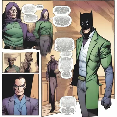 The protagonist in the comic book apperceives the villain's true identity based on a past encounter from a previous issue.