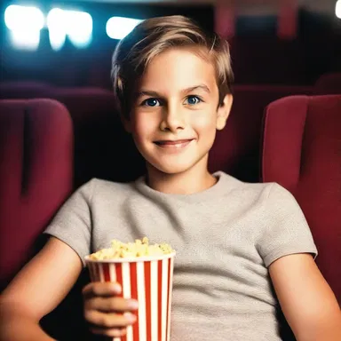 His appetent anticipation for the latest action-packed cinema made him first in line at the movie theater.