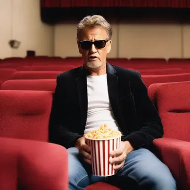 His appetent anticipation for the latest action-packed cinema made him first in line at the movie theater.