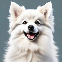 An adorable high-quality image of a fluffy dog