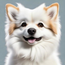 An adorable high-quality image of a fluffy dog