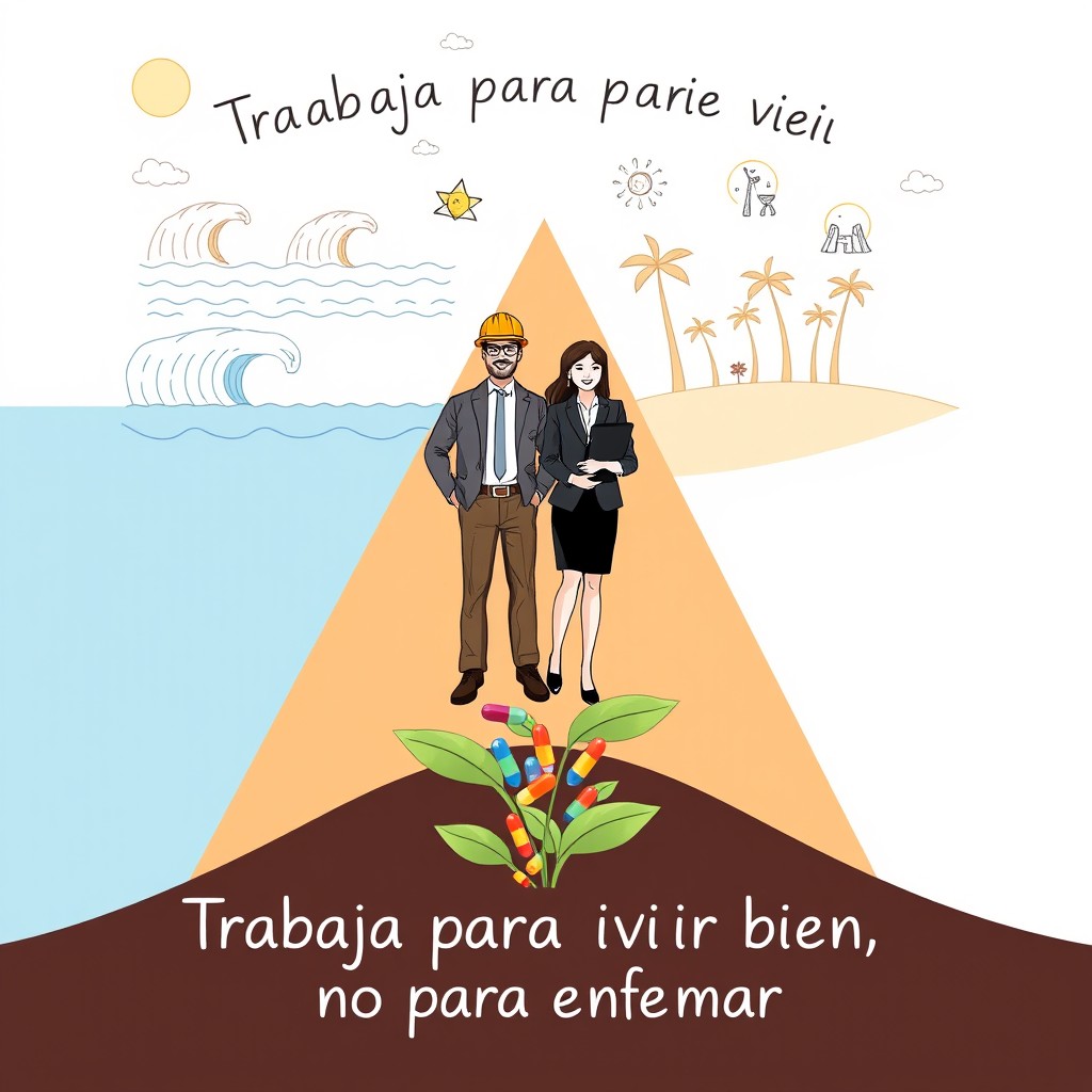 An imaginative illustration of a triangle shape with a wide base featuring a plant with extended leaves and a thick stem, filled with colorful capsules inside