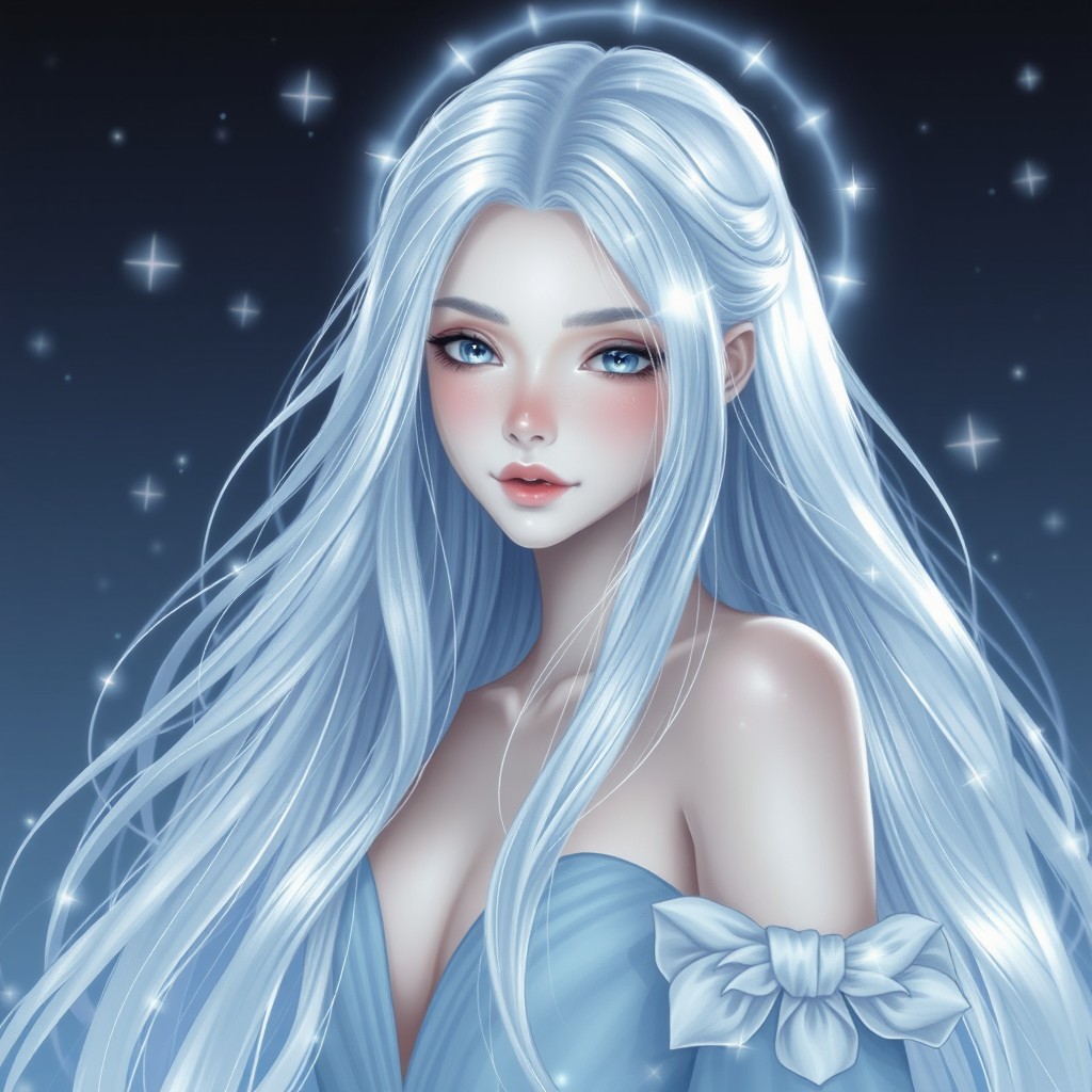 A stunningly beautiful and ethereal character named Seleneira