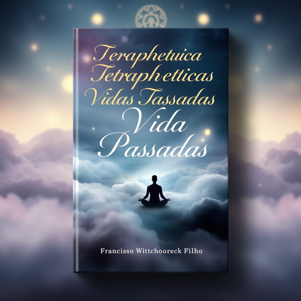 An engaging book cover design for a book titled 'Terapeuticas de Vidas Passadas' by therapist Francisco Witschoreck Filho