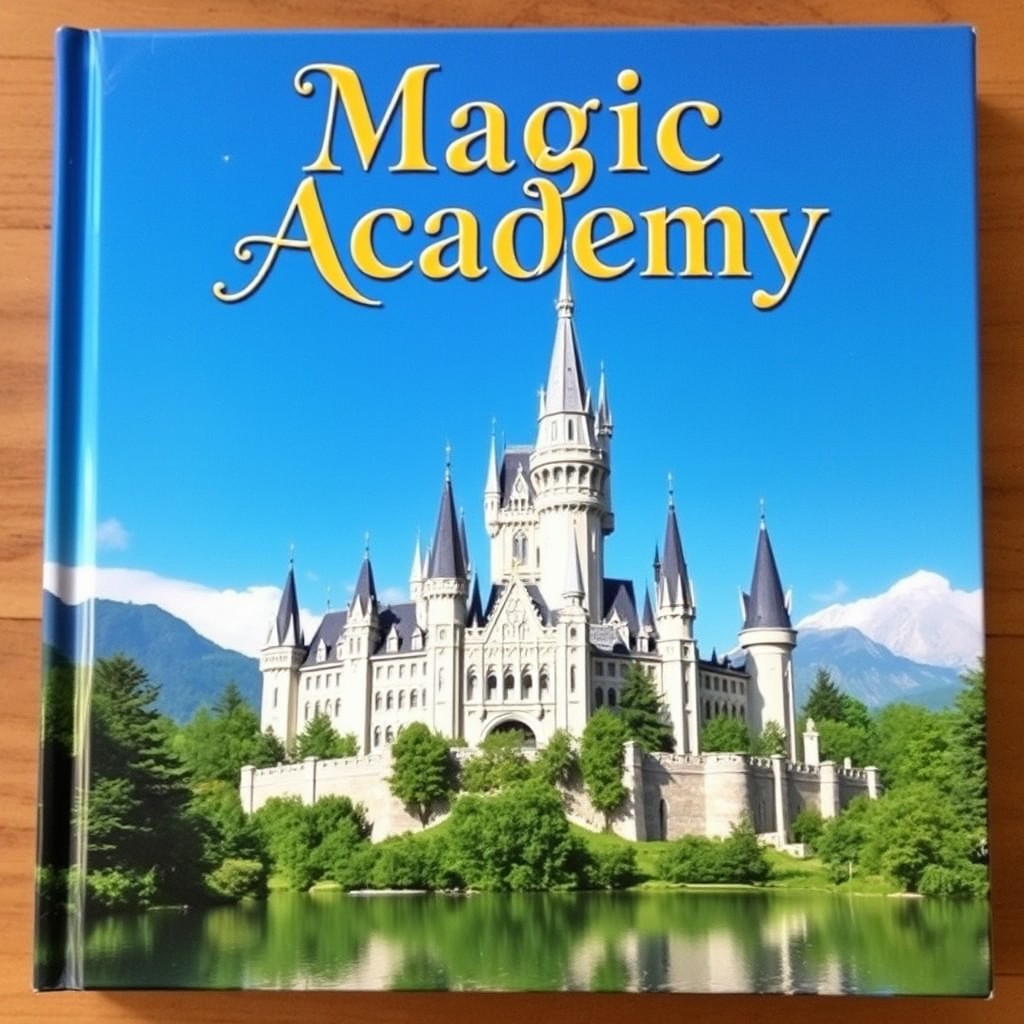 A captivating book cover featuring a majestic white castle with tall spires and intricate architecture set against a bright blue sky
