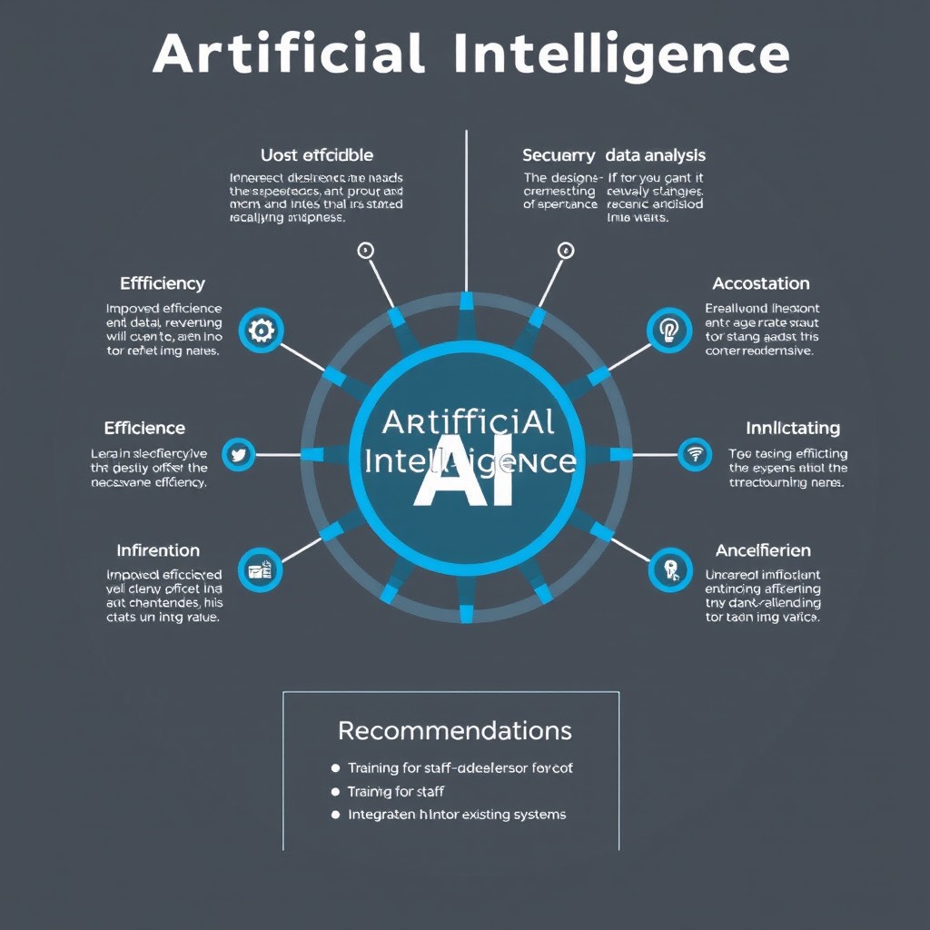 An insightful infographic that presents conclusions and recommendations regarding the role of artificial intelligence (AI) in various fields
