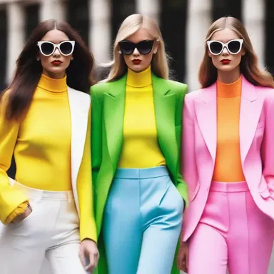 In the fashion industry, the apposable style of wearing contrasting colors has become trendy.