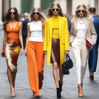 In the fashion industry, the apposable style of wearing contrasting colors has become trendy.