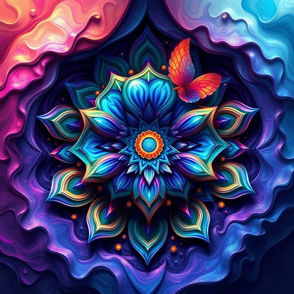Create a visually stunning and creative design inspired by the image provided