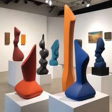 The art exhibit showcased sculptures in an apposable arrangement, each complementing the other in terms of color and form.