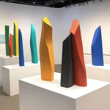 The art exhibit showcased sculptures in an apposable arrangement, each complementing the other in terms of color and form.