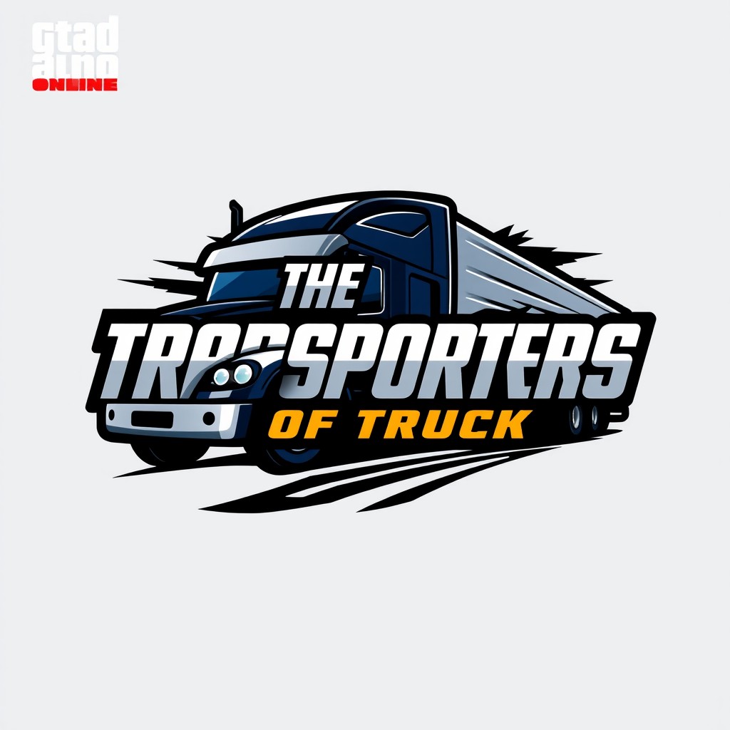 A modern and sleek logo design for a fictional gaming crew in GTA Online titled 'The Transporters of Trucks'
