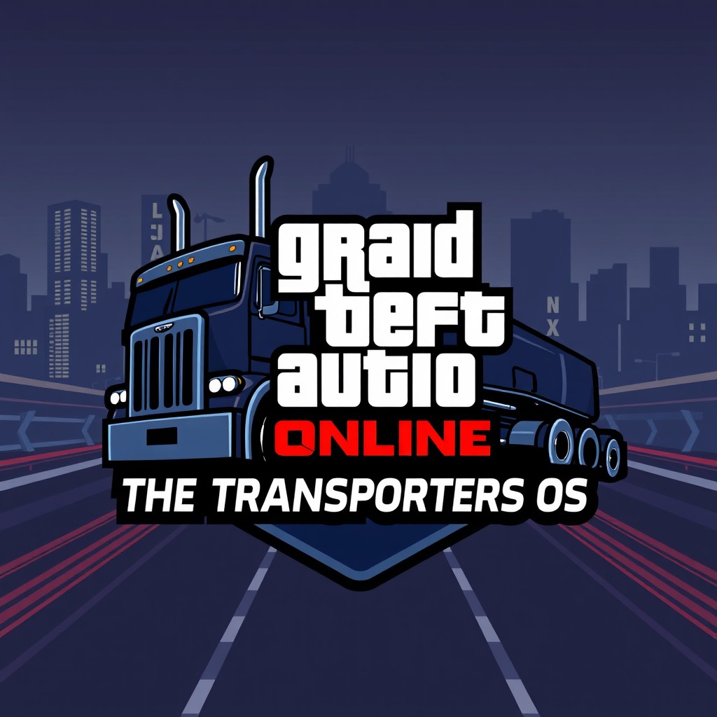 A logo design for 'GTA Online: The Transporters of Trucks'