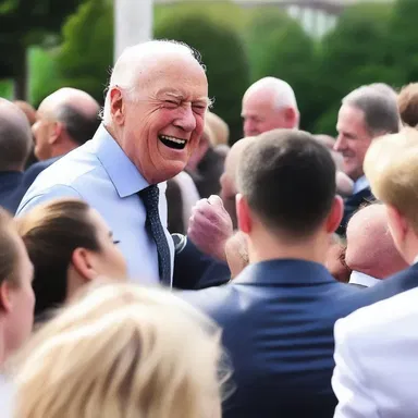 He cracked a joke that only a few people appreciated, leaving the others confused.