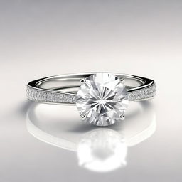 An image showcasing a meticulously designed engagement ring