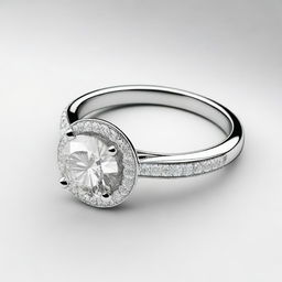 An image showcasing a meticulously designed engagement ring