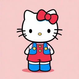 A high-quality digital art featuring the beloved character, Hello Kitty