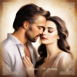 A high-quality digital art image, designed as a romance book cover