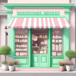 An image of a charming shop named 'Sunclover'