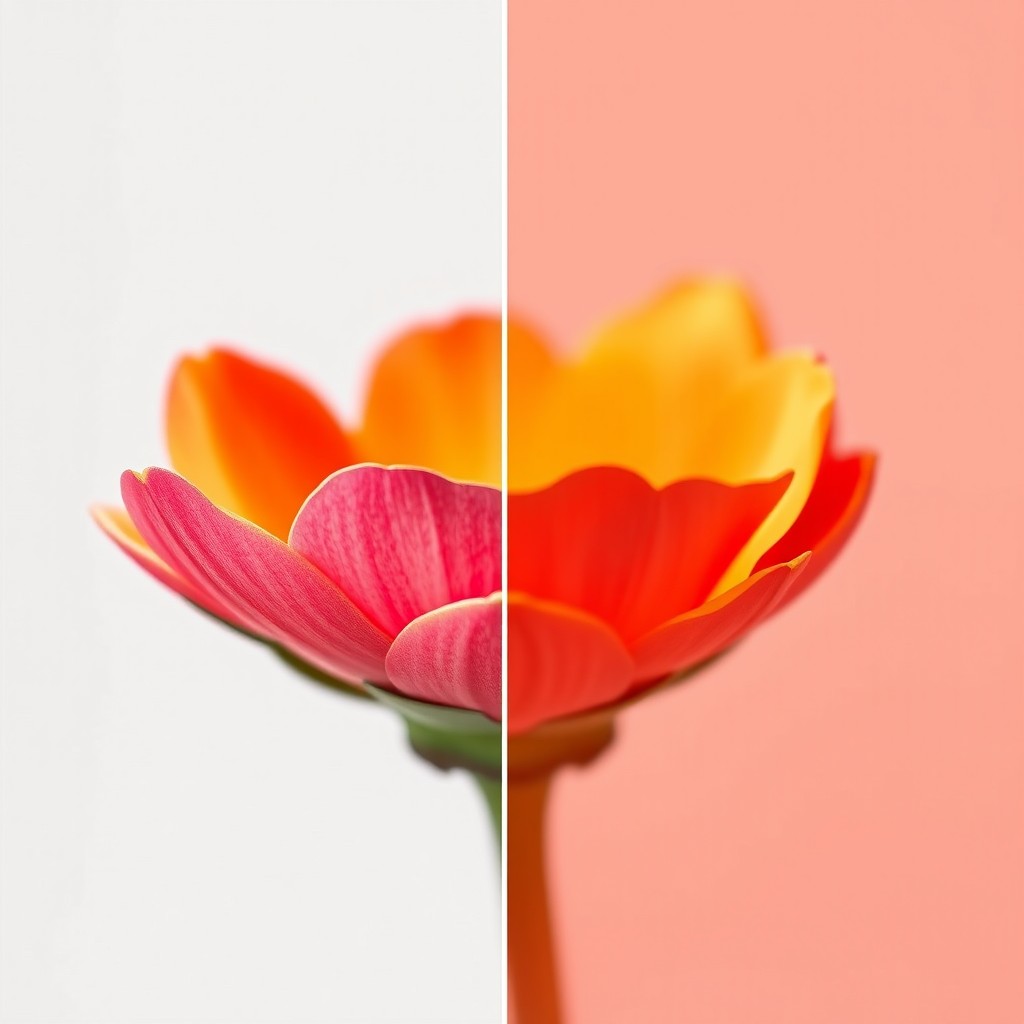 A digitally enhanced photo with improved clarity and reduced brightness, presenting vibrant colors without any pinkish tint