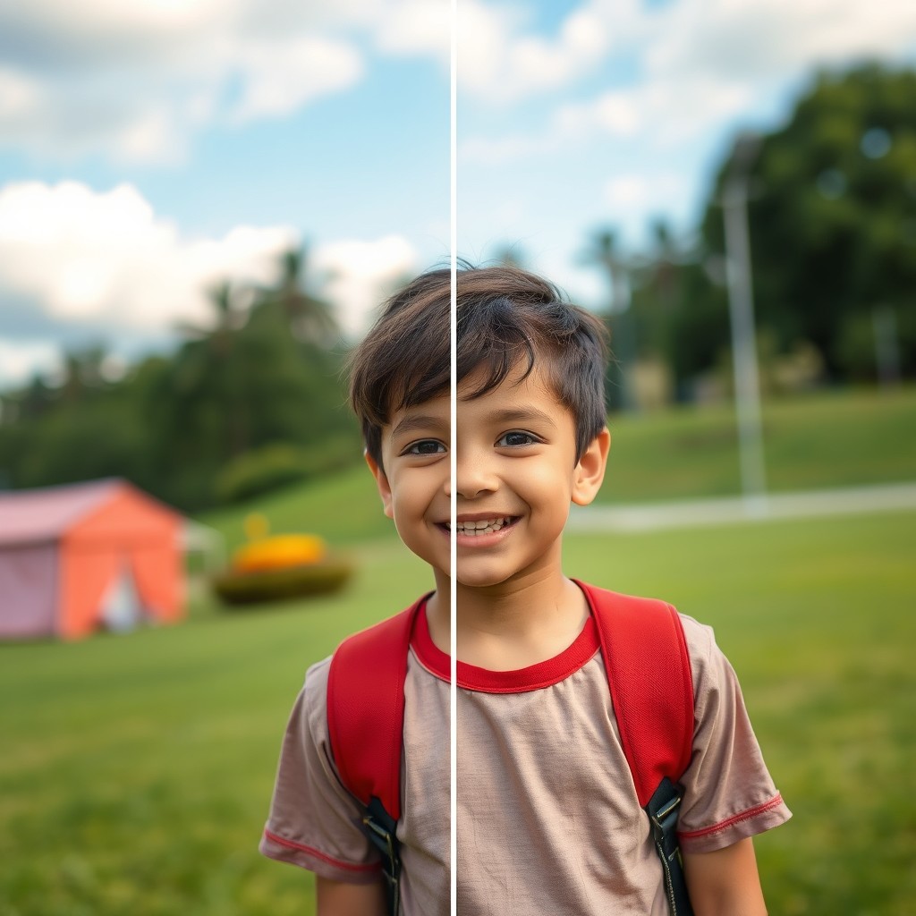 A digitally enhanced image with reduced brightness and improved quality, ensuring the colors appear natural and vibrant without any pinkish hues