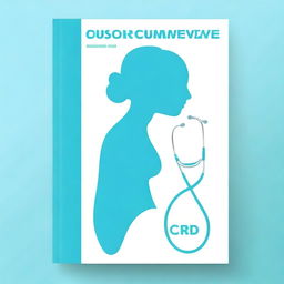 A high-quality, professionally designed cover for a medical curriculum vitae book