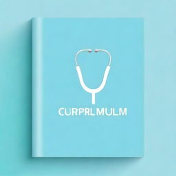 A simplistic, high-quality cover for a medical curriculum vitae book