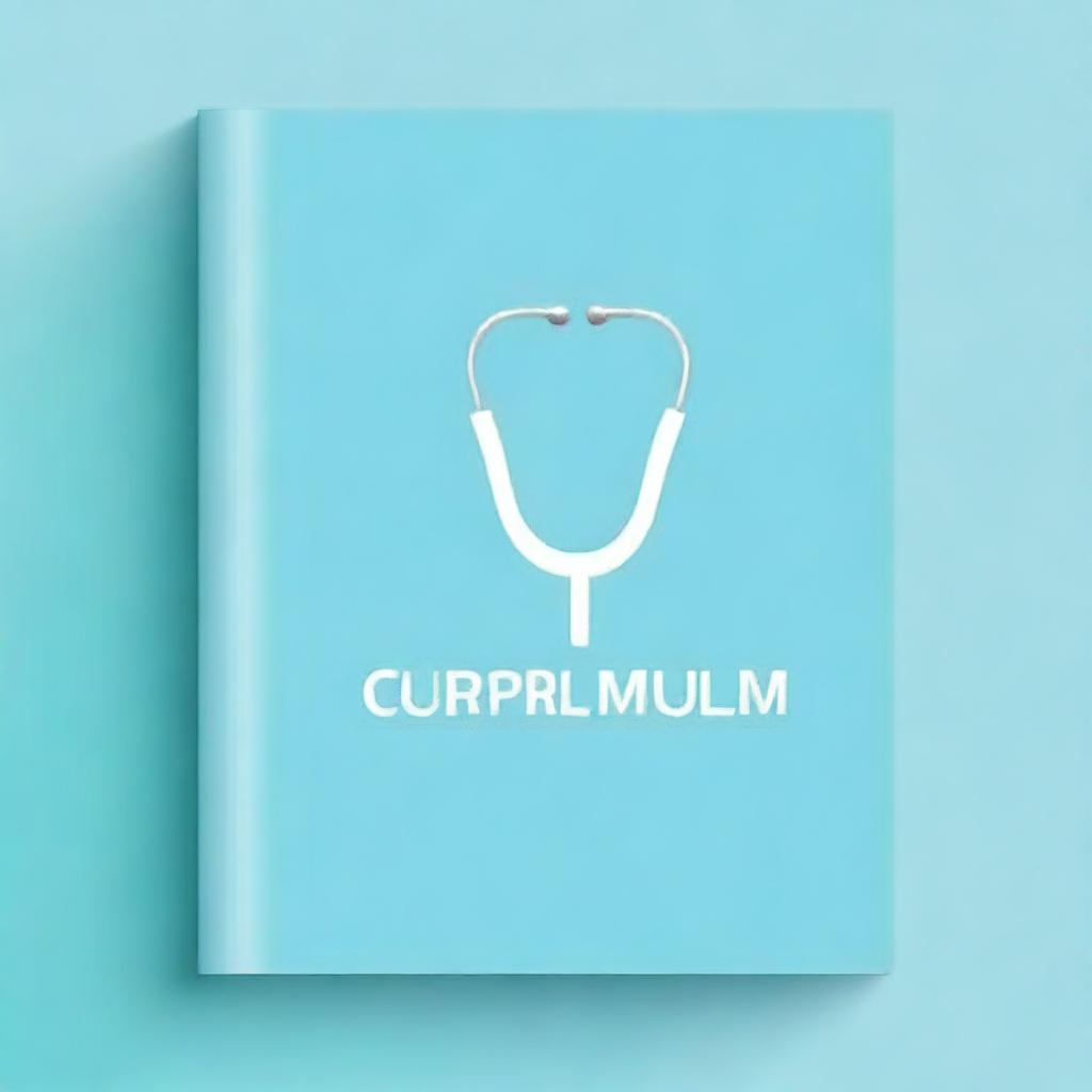 A simplistic, high-quality cover for a medical curriculum vitae book