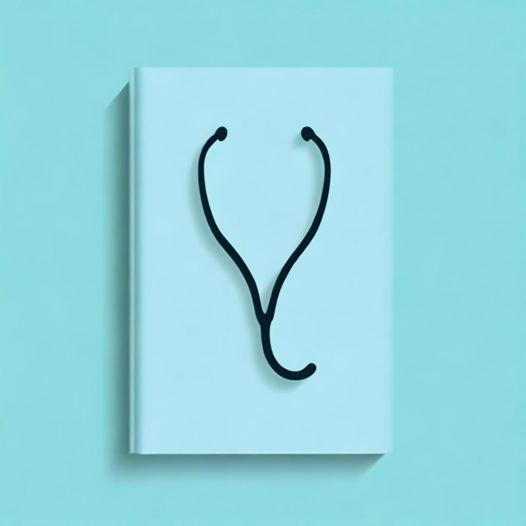 A simplistic, high-quality cover for a medical curriculum vitae book